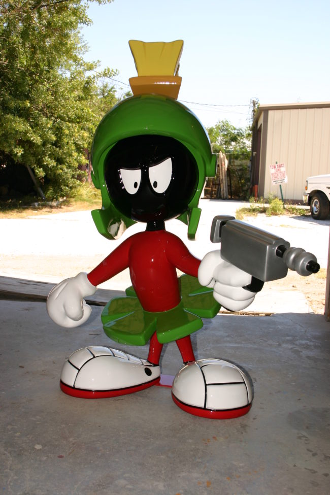 Marvin the Martian Sculpture-4′ tall Six Flags Mexico City-Mexico City, Mexico