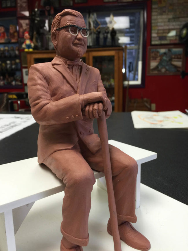 Colonel Sanders Miniature Clay Model